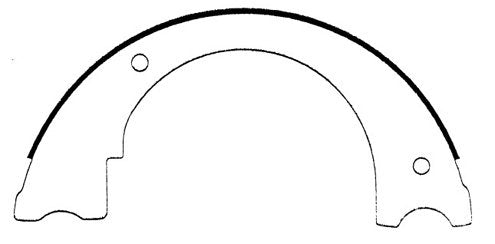 Centric Parts Premium Parking Brake Shoe Blue Bird All American for 1990-2018 vehicles 111.06470