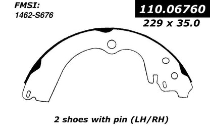Stoptech Centric Rear Brake Shoes Subaru 111.06760