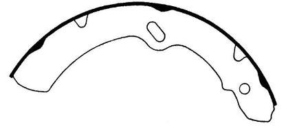 Centric Parts Drum Brake Shoe 111.06800