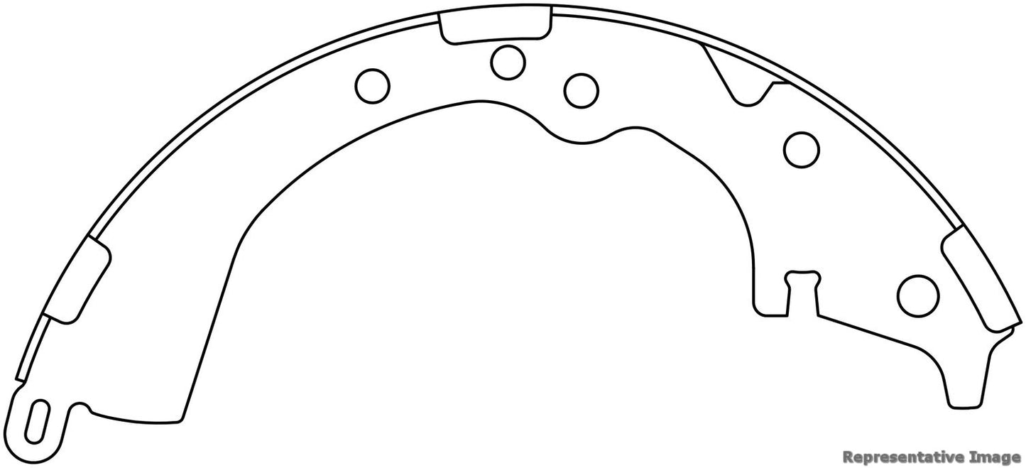 Centric Parts Drum Brake Shoe Premium 111.07091