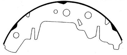 Centric Parts Premium Brake Shoes 111.07140