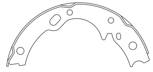 Centric Parts Parking Brake Shoe with OE‑style pins for 1992-2009 Chevrolet GMC Isuzu NPR Tiltmaster Forward 111.07330