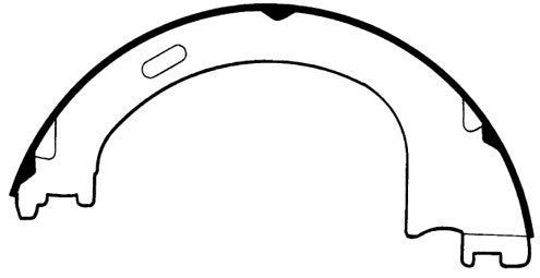 Centric Parts Parking Brake Shoe for 1997-2011 Ford Vehicles 111.07520