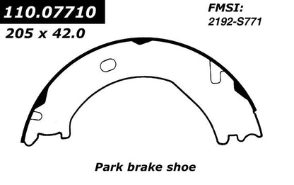 Stoptech Centric Parking Brake Shoes (2 Shoes) 111.07710