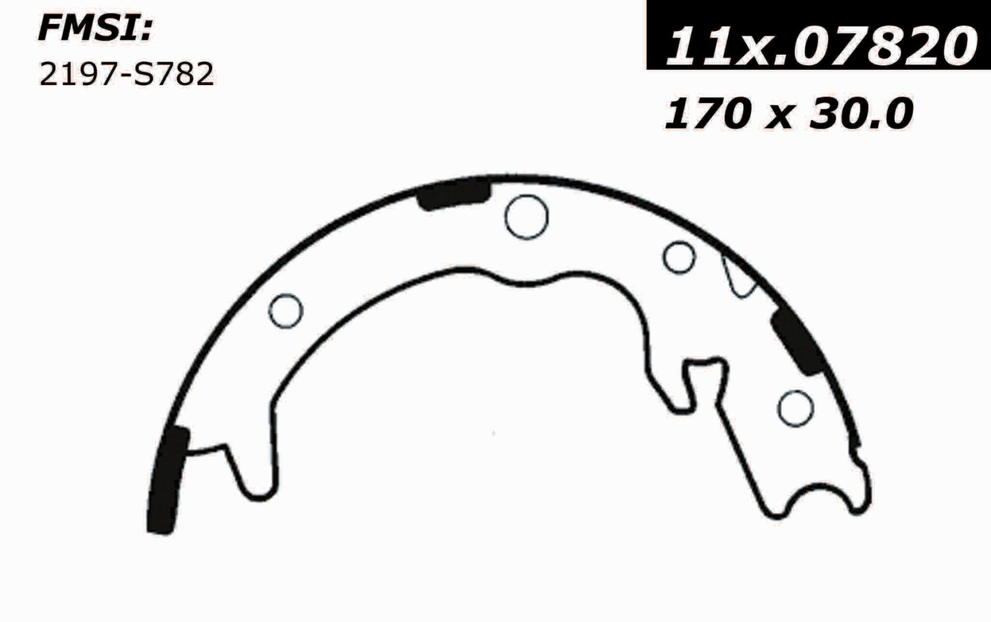 Centric Parts Premium Parking Brake Shoes for 2001-2008 Acura CL/Legend/RL/TL, Honda CR-V