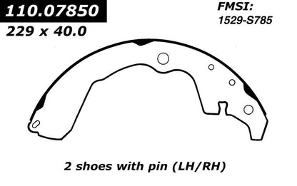 Stoptech Centric Premium Brake Shoes - Rear 111.07850