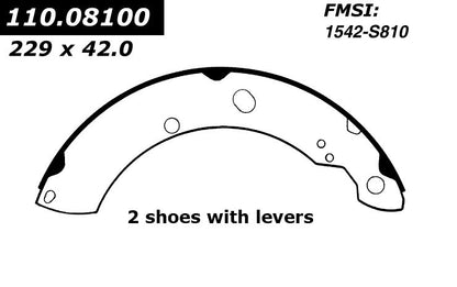 Centric Parts Drum Brake Shoe 111.08100