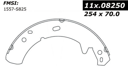Centric Parts Premium Parking Brake Shoes 111.08250