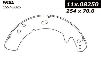 Centric Parts Parking Brake Shoe with Asbestos-Free Friction for Land Rover Defender 90 1994-1997, Discovery 1994-1999, Range Rover 1970-1987 111.08250