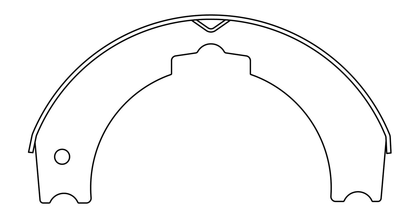 Centric Parts Parking Brake Shoe Premium for 2005-2010 Hino 145 111.08420