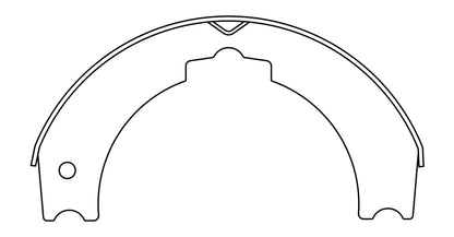 Centric Parts Parking Brake Shoe Premium for 2005-2010 Hino 145 111.08420