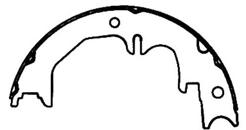 Centric Parts Premium Parking Brake Shoes 111.08500