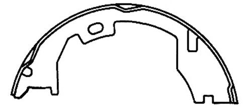 Stoptech Centric 06-18 Dodge Ram Premium Rear Parking Brake Shoes 111.08540