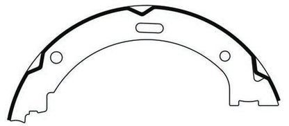 Centric Parts Parking Brake Shoe with Asbestos‑Free Friction for 2004-2010 Infiniti QX56 111.08680
