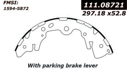 Centric Parts Drum Brake Shoe with Asbestos-Free Friction for OEM Fitment 111.08721