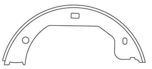 Centric Parts Parking Brake Shoe with Asbestos‑Free Friction for 2005-2008 Ford Escape, Mazda Tribute, Mercury Mariner 111.08770