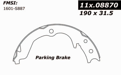 Centric Parts Parking Brake Shoe for Mitsubishi Lancer 2004-2015 111.08870