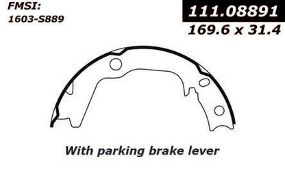 Centric Parts Premium Parking Brake Shoes 111.08891