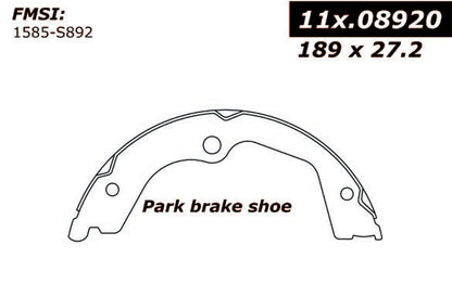 Centric Parts Parking Brake Shoe with Asbestos-Free Friction for 1995-2002 Mazda Millenia 111.08920
