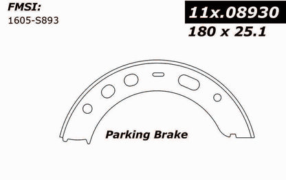 Centric Parts Premium Parking Brake Shoe for Porsche 911 1998-1996