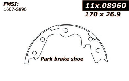 Centric Parts Parking Brake Shoe Premium for 1990-1996 Infiniti Q45 Nissan 300ZX 111.08960