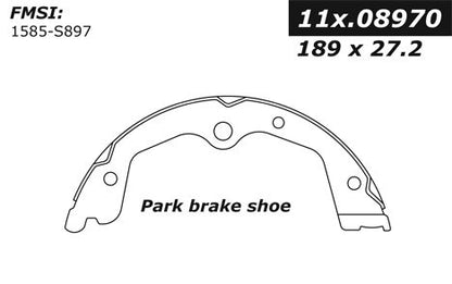 Stoptech Centric Premium Parking Brake Shoes - Rear PB 111.08970