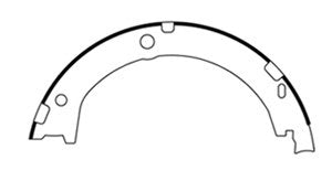 Centric Parts Parking Brake Shoe with OE‑style pins for 2008-2017 Buick Enclave, 2013-2019 Cadillac XTS, 2009-2017 Chevrolet Traverse 111.09330