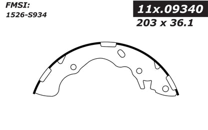 Centric Parts Drum Brake Shoe 111.09340