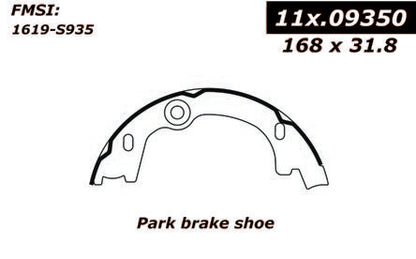 Centric Parts Parking Brake Shoe with Asbestos‑Free Friction for 2007-2012 Kia Rondo 111.09350