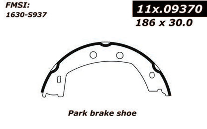 Stoptech Centric Premium Parking Brake Shoes - Rear PB 111.09370