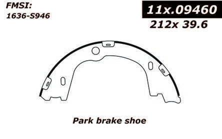 StopTech Premium Parking Brake Shoes 111.09460