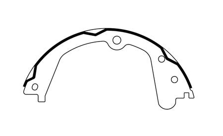 Centric Parts Parking Brake Shoe with Premium Friction for 2008-2014 Ford E-150 E-250 E-350 Super Duty 2019-2023 Nissan NV1500 NV2500 NV3500 Titan XD
