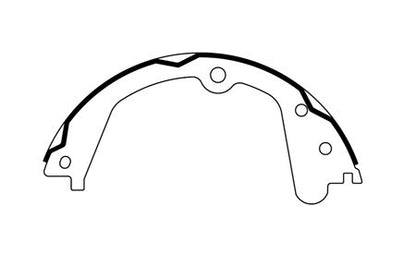 Centric Parts Parking Brake Shoe with Premium Friction for 2008-2014 Ford E-150 E-250 E-350 Super Duty 2019-2023 Nissan NV1500 NV2500 NV3500 Titan XD