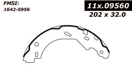 Centric Parts Drum Brake Shoe Premium 111.09560