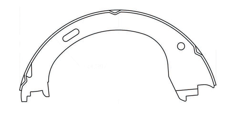 Centric Parts Premium Parking Brake Shoes 111.09610