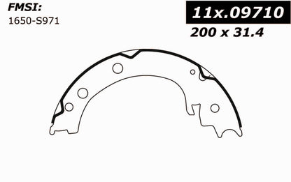 Centric Parts Premium Parking Brake Shoes 111.09710