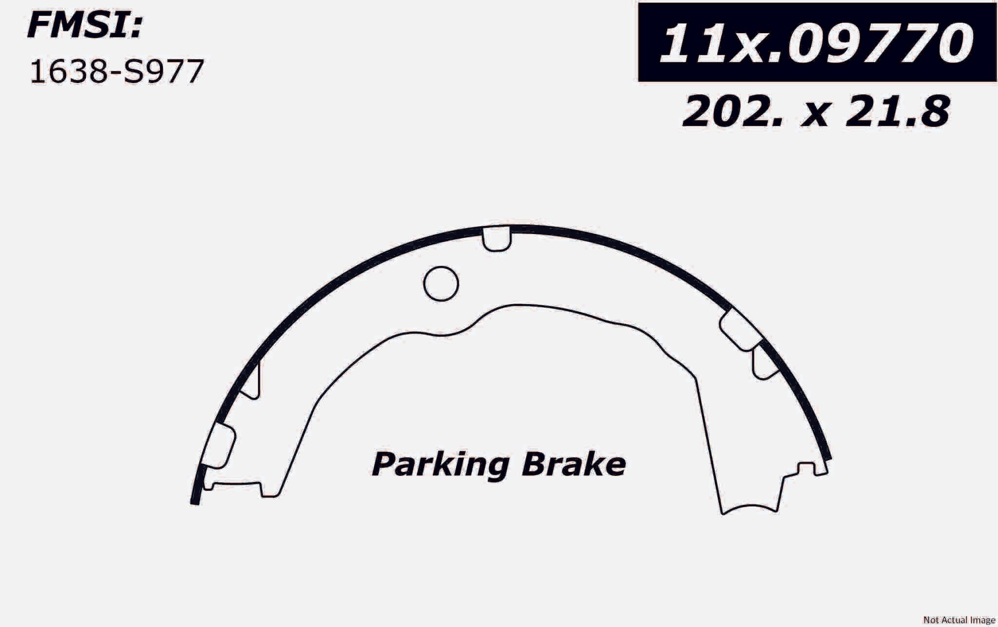 StopTech Premium Parking Brake Shoes 111.09770