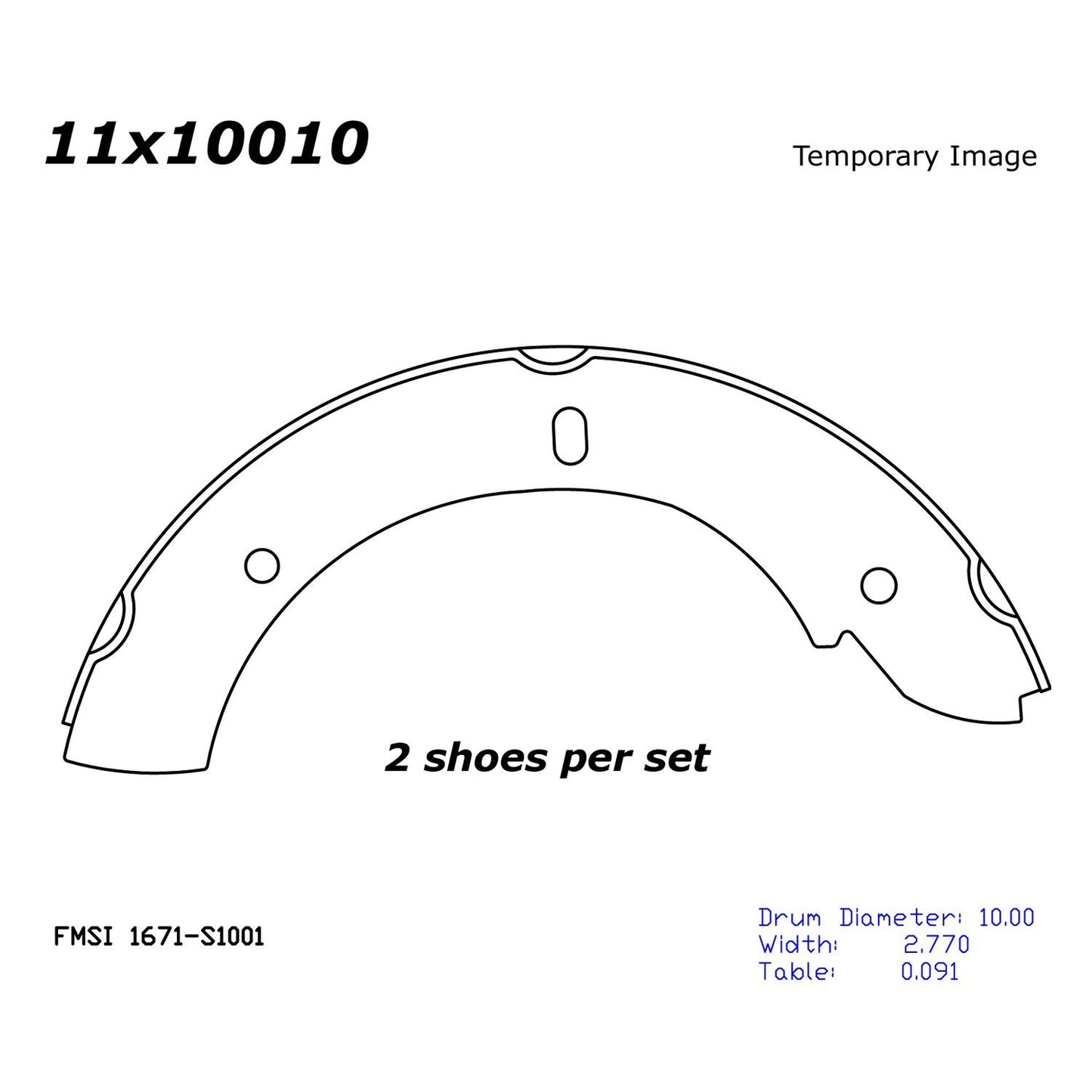 Centric Parts Parking Brake Shoe Premium for 1994-1997 Land Rover Defender 90 111.10010