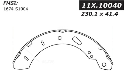 Stoptech Centric Premium Brake Shoes - Rear 111.10040