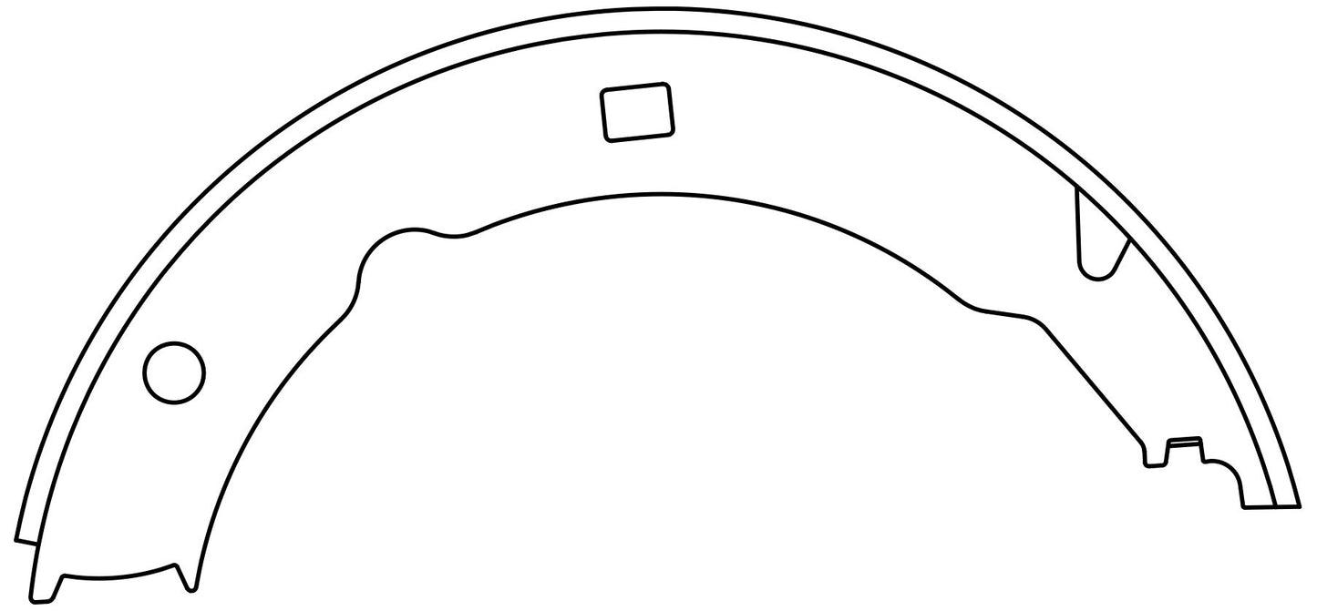 Centric Parts Premium Parking Brake Shoes 111.10150