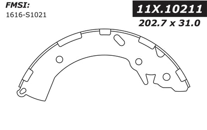 Stoptech Centric 2013 Dodge Attitude / 2015 Hyundai Accent Premium Rear Drum Brake Shoes 111.10211
