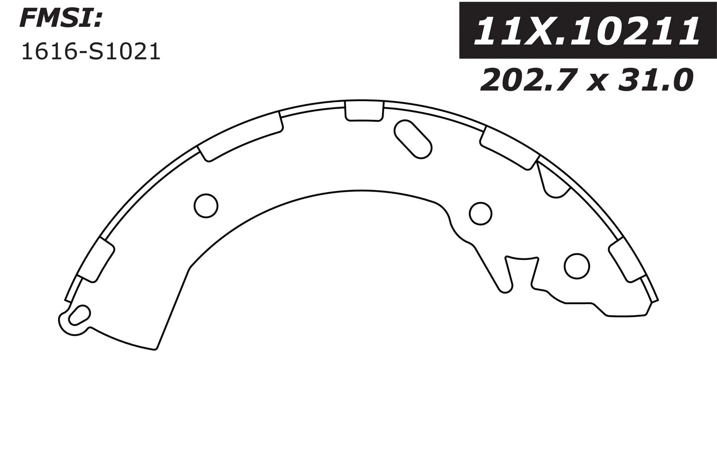 Stoptech Centric 2013 Dodge Attitude / 2015 Hyundai Accent Premium Rear Drum Brake Shoes 111.10211
