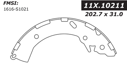 Stoptech Centric 2013 Dodge Attitude / 2015 Hyundai Accent Premium Rear Drum Brake Shoes 111.10211