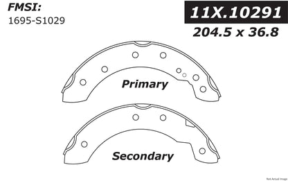 Centric Parts Drum Brake Shoe Premium with Asbestos-free friction compounds 111.10291