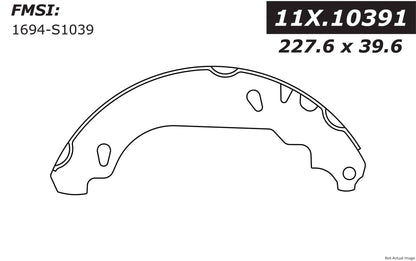 Centric Parts Drum Brake Shoe Premium 111.10391