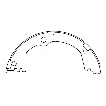 Centric Parts Premium Parking Brake Shoes 111.10420