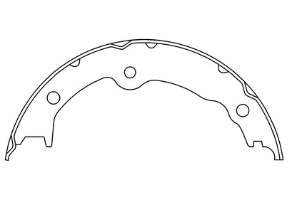 Centric Parts Premium Parking Brake Shoes for 2016-2022 Lexus GS IS RC 111.10470