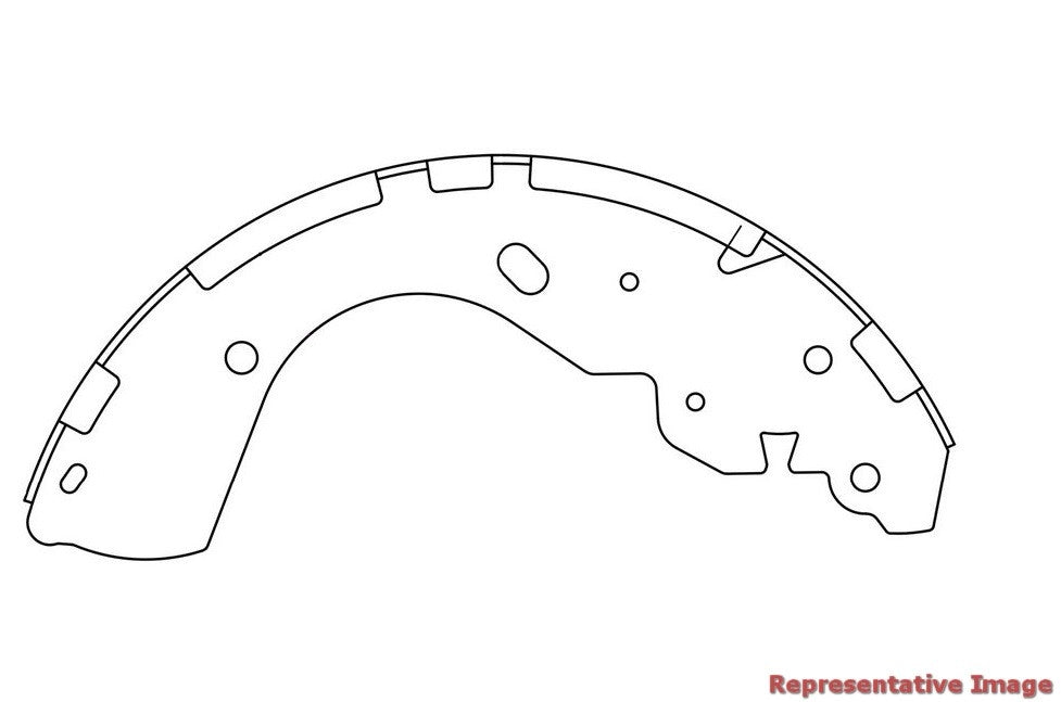Centric Parts Drum Brake Shoe Premium with Asbestos-free friction compounds 111.10490