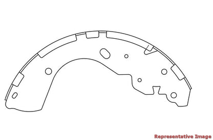 Centric Parts Drum Brake Shoe Premium with Asbestos-free friction compounds 111.10490