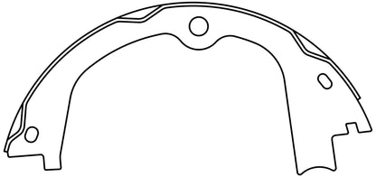Centric Parts Premium Parking Brake Shoes 111.10580